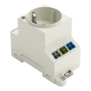 Wago din-rail contactdoos grijs 16A 250V AC contactdoos cee 7/3 (type f) 709-581