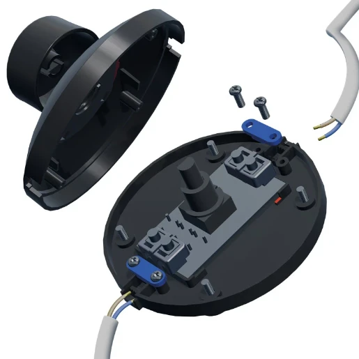 Bailey LED vloerdimmer 230V 0W zwart 144256