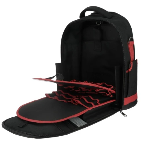 Bizline Gereedschapsrugzak met wieltjes en telescopische handgreep 340x190x520mm 8 inzetbakken 790552