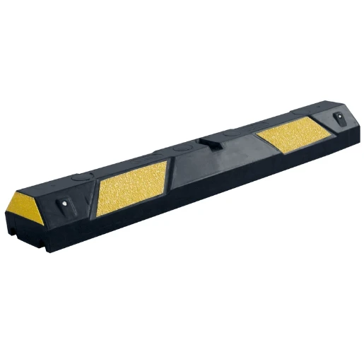 Bizline Aanrijdbeveiliging parkeerblok rubber zwart-geel 130 cm