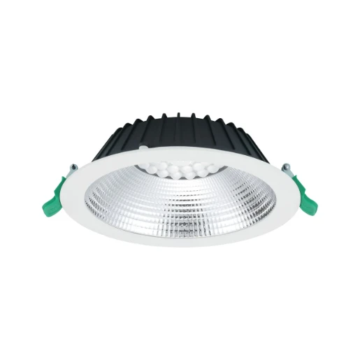 Sylvania Insaver Slim 205 downlight 830 symm 3000K 2350lm 60x60mm 41-80° - Breedstralend Steekklem IP54 0030504