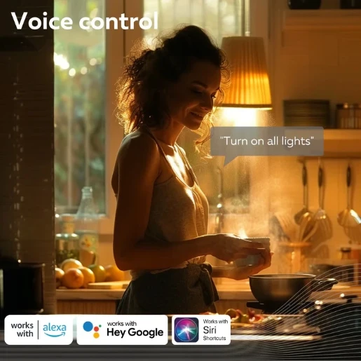 Calex Smart Home GU10 LED-lamp wifi RGB+W 2200K 345lm PAR16 54mm 100° 220V dimbaar gematteerd rgbw amazon alexa google assistant 142837