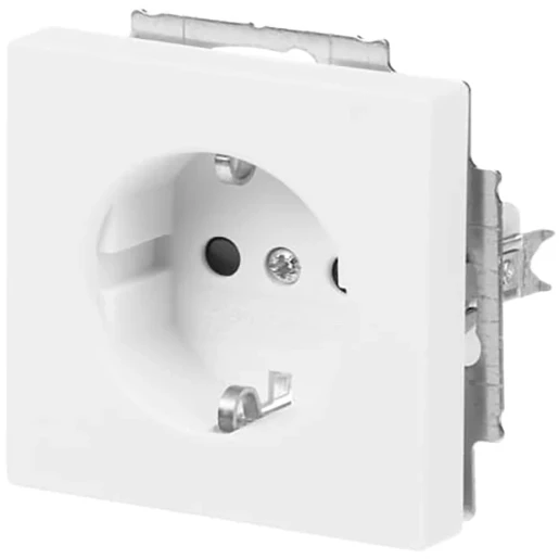 ABB Busch-Jaeger Future Axcent wandcontactdoos centraalplaat inbouw 16A 250V RA KV Mat wit RAL 9016 IP20 2CKA002013A5328