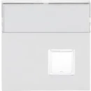 ABB Busch-Jaeger Future Solo Axcent Carat Infoli infoline centraalplaat impulsdrukker aan / uit enkele drukker wit RAL 9016 2CKA001582A0346