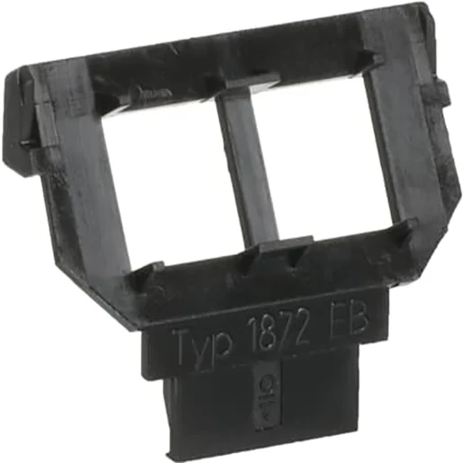 ABB Busch-Jaeger Balance SI Solo carat Alpha Im Inzetplaat Lucent Modular-Jack Basiselement 2 connectoren Zonder label antraciet 2CKA001764A0281