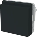 ABB Busch-Jaeger Art linear Verloopplaat met klapdeksel zwart 2CKA001719A0182