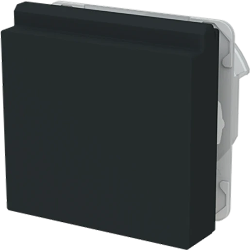 ABB Busch-Jaeger Art linear Verloopplaat met klapdeksel zwart 2CKA001719A0182