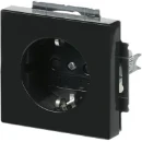 ABB Busch-Jaeger Future Axcent Carat wandcontactdoos centraalplaat inbouw 16A 250V RA KV Glanzend antraciet RAL 7021 IP20 2CKA002013A5265