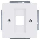 ABB Busch-Jaeger Future Centraalplaat 1 x MJ Modular-Jack Basiselement met centrale afdekplaat 1 connector Zonder label wit 2CKA001753A0405