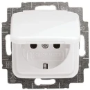 ABB Busch-Jaeger Reflex SI wandcontactdoos centraalplaat inbouw 16A 250V RA Glanzend wit RAL 9010 IP20 2CKA002018A0778