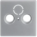 ABB Busch-Jaeger Future Centraalplaat antenne Satelliet Centraalplaat 3 connectoren Zonder label aluminium 2CKA001724A4262