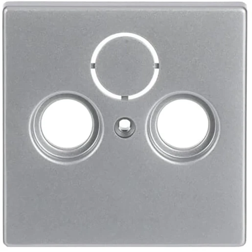 ABB Busch-Jaeger Future Centraalplaat antenne Satelliet Centraalplaat 3 connectoren Zonder label aluminium 2CKA001724A4262