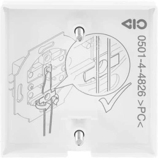ABB Busch-Jaeger Balance centraalplaat 2610/6uxx si-b aan / uit trekkoord wit RAL 9010 2CKA001753A0224