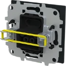 ABB Busch-Jaeger Art linear Centraalplaat met draagring Blindkap Basiselement met centrale afdekplaat Zonder label zwart 2CKA001710A4214