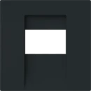 ABB Busch-Jaeger Art linear Centraalplaat voor TAE-sokkels 15-polig Sub-D Bedieningselement 1 connector Zonder label zwart 2CKA001710A4165