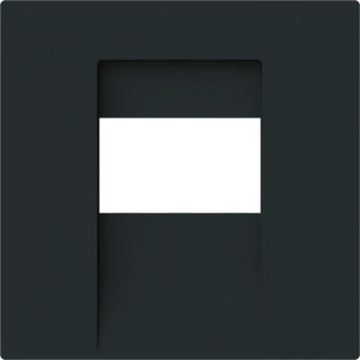 ABB Busch-Jaeger Art linear Centraalplaat voor TAE-sokkels 15-polig Sub-D Bedieningselement 1 connector Zonder label zwart 2CKA001710A4165