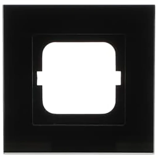 ABB Busch-Jaeger Carat Afdekraam 1-voudig Horizontaal en verticaal Zwart RAL 9005 IP20 2CKA001754A4322