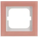 ABB Busch-Jaeger Axcent pur Afdekraam koraal 1-voudig Horizontaal en verticaal Roze IP20 2CKA001754A4765