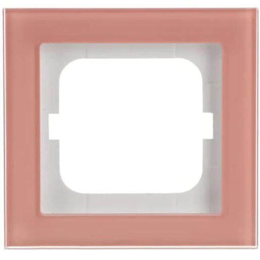 ABB Busch-Jaeger Axcent pur Afdekraam koraal 1-voudig Horizontaal en verticaal Roze IP20 2CKA001754A4765