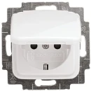 ABB Busch-Jaeger Reflex SI wandcontactdoos centraalplaat inbouw 16A 250V RA KV Glanzend wit RAL 9010 IP20 2CKA002013A5314