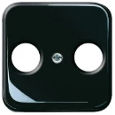 ABB Busch-Jaeger SI Centraalplaat antenne Antenne-aansluitdoos coax Centraalplaat 2 connectoren Zonder label zwart 2CKA001724A1200