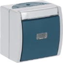 ABB Busch-Jaeger Ocean Tekstpulsdrukker Wip Glanzend blauw RAL 7035 2CKA001484A0373