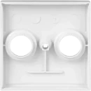 ABB Busch-Jaeger Balance Centraalplaat antenne SI-B Antenne-aansluitdoos coax Centraalplaat 2 connectoren Zonder label wit 2CKA001724A4334