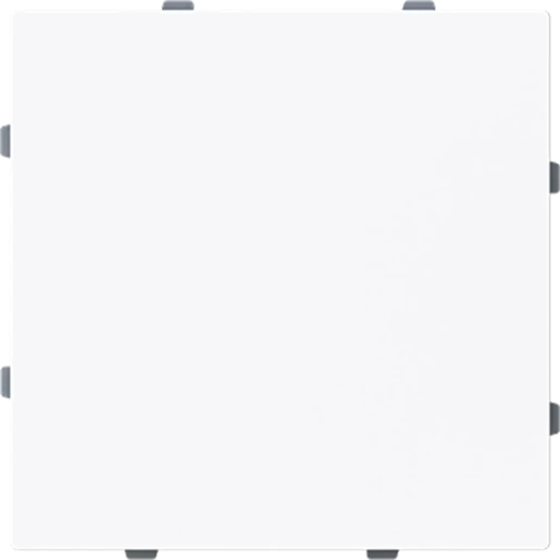 ABB Busch-Jaeger Art linear Centraalplaat met draagring Blindkap Basiselement met centrale afdekplaat Zonder label wit 2CKA001710A4211