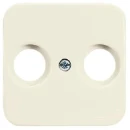 ABB Busch-Jaeger SI centraalplaat antenne Antenne-aansluitdoos coax Centraalplaat 2 connectoren Zonder label wit 2CKA001724A0194