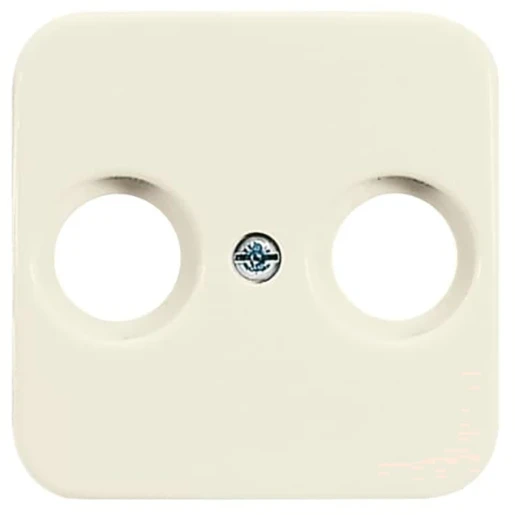 ABB Busch-Jaeger SI centraalplaat antenne Antenne-aansluitdoos coax Centraalplaat 2 connectoren Zonder label wit 2CKA001724A0194