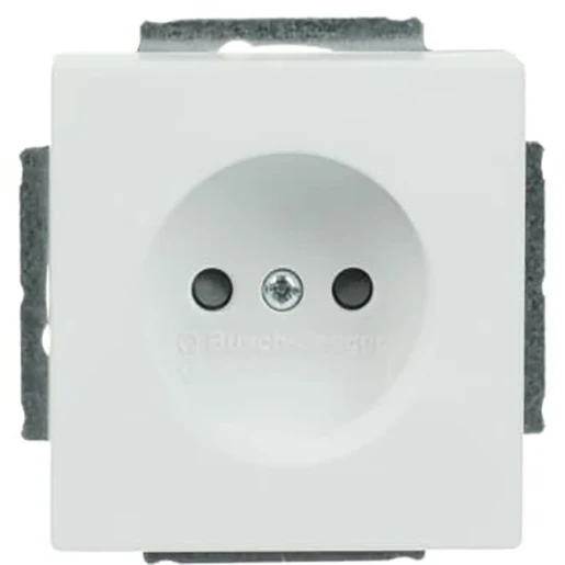 ABB Busch-Jaeger Future Axcent Wandcontactdoos centraalplaat inbouw 16A 250V CEE 7/1 zonder randaarde KV Mat wit RAL 9016 IP20 2CKA002113A5337