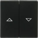 ABB Busch-Jaeger Future Bedieningselement tweedelige wip zwart RAL 9005 2CKA001751A3036