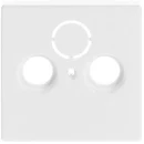 ABB Busch-Jaeger Future Solo Axcent Carat Centraalplaat antenne Centraalplaat 3 connectoren Zonder label wit 2CKA001724A2774