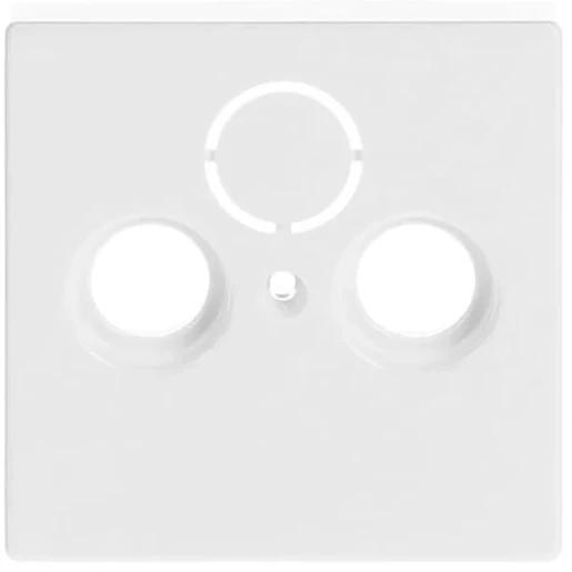 ABB Busch-Jaeger Future Solo Axcent Carat Centraalplaat antenne Centraalplaat 3 connectoren Zonder label wit 2CKA001724A2774