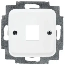 ABB Busch-Jaeger Reflex SI Centraalplaat 1 x MJ Modular-Jack Basiselement met centrale afdekplaat 1 connector Zonder label wit 2CKA001753A3833