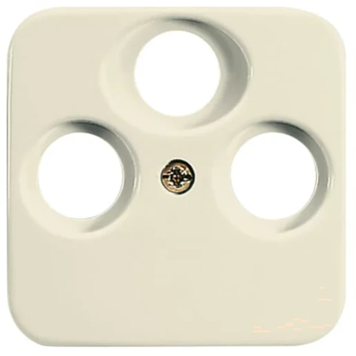 ABB Busch-Jaeger SI Centraalplaat satelliet SI Antenne-aansluitdoos coax Centraalplaat 3 connectoren Zonder label wit 2CKA001724A1747