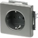 ABB Busch-Jaeger wandcontactdoos centraalplaat inbouw 16A 250V RA Mat RVS RAL IP20 2CKA002011A3850