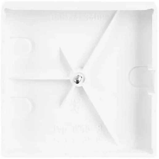 ABB Busch-Jaeger Future Solo Axcent Carat centraalplaat 1x uit boring 10mm Jack plug Centraalplaat Zonder label wit 2CKA001710A3173