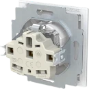 ABB Busch-Jaeger Art linear wandcontactdoos kv centraalplaat inbouw 16A 250V RA Glanzend wit RAL 9016 IP20 2CKA002013A5505