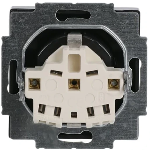 ABB Busch-Jaeger Future Axcent Carat wandcontactdoos centraalplaat inbouw 16A 250V RA Glanzend antraciet RAL 7021 IP20 2CKA002011A3801