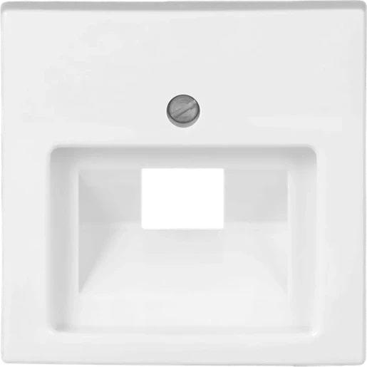 ABB Busch-Jaeger Balance Centraalplaat datadoos RJ45 SI-B Jack plug Centraalplaat 1 connector Zonder label wit 2CKA001753A0225