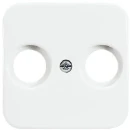 ABB Busch-Jaeger Reflex SI Centraalplaat antenne Antenne-aansluitdoos coax Centraalplaat 2 connectoren Zonder label wit 2CKA001724A0897