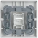 ABB Busch-Jaeger Future Solo Axcent Carat bedieningselement + lens voor pulsdrukker aan / uit enkele wip wit RAL 9016 2CKA001751A2754