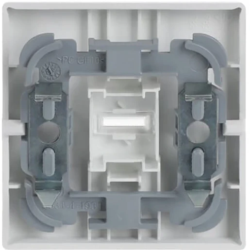 ABB Busch-Jaeger Future Solo Axcent Carat bedieningselement + lens voor pulsdrukker aan / uit enkele wip wit RAL 9016 2CKA001751A2754