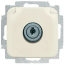 ABB Busch-Jaeger SI wandcontactdoos centraalplaat + eenheid slot inbouw 16A 250V RA Glanzend RAL 1013 IP20 2CKA002018A1474