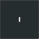 ABB Busch-Jaeger Art linear Bedieningswip met lens enkele wip zwart RAL 9005 2CKA001751A3364