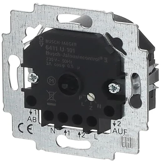 ABB Busch-Jaeger Balance SI Future Solo Axcent Jaloeziebesturing sokkel 3A Glanzend Zwart 2CKA006410A0377