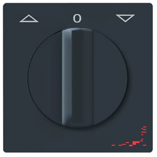 ABB Busch-Jaeger Centraalplaat knevelgreep antraciet RAL 7021 2CKA001710A1886