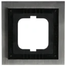 ABB Busch-Jaeger Carat Afdekraam 1-voudig Horizontaal en verticaal RVS IP20 2CKA001754A4254