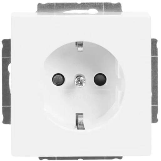 ABB Busch-Jaeger Future Solo Axcent Carat wandcontactdoos centraalplaat inbouw 16A 250V RA KV Glanzend wit RAL 9016 IP20 2CKA002013A5245